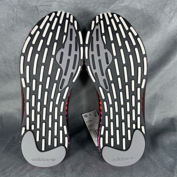 Adidas 4D Fusio Primeknit Black Solar Orange Pink Running Shoes FZ2414 Men’s 7 - Picture 7 of 10